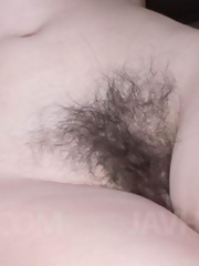Kazumi Nanase Asian has hairy pussy under tongue and vibrators