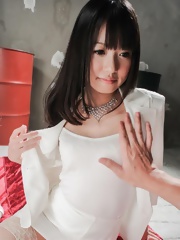 Kotomi Asakura sucks boner and has big squirt when orgasm comes